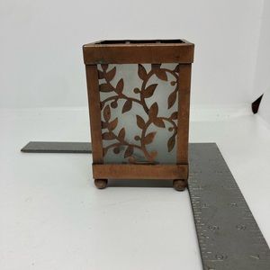 COPY - Frosted glass candle holder